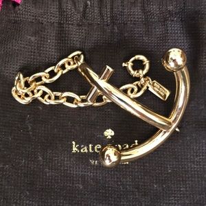 Kate Spade gold anchor bracelet